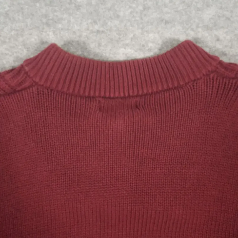 Vintage 80s Banana Republic Safari Sweater Mens XL Henley Red Made In Australia